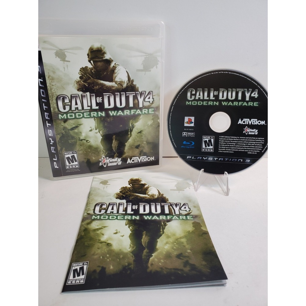 Call of Duty 4 PS3 Modern Warfare Sony PlayStation 3, 2007 CIB Tested Working